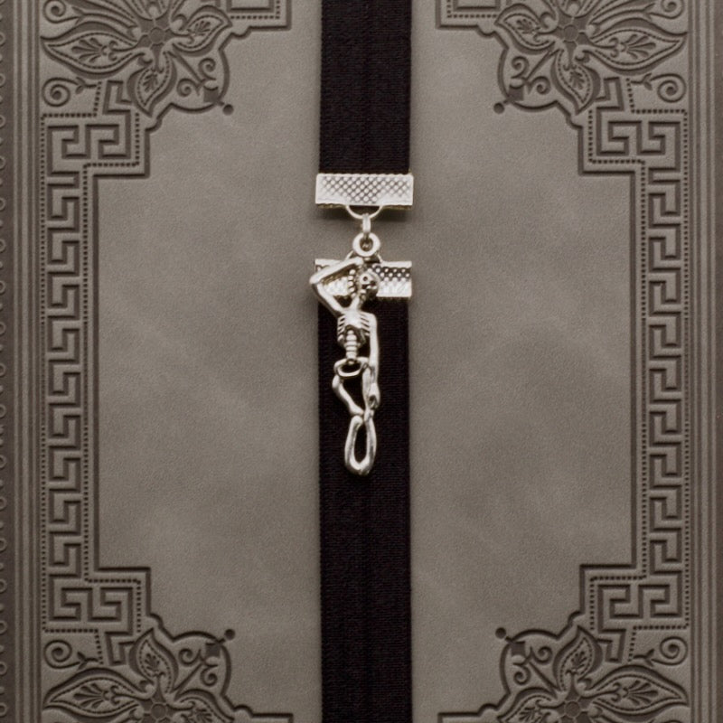 Halloween Skeleton Elastic Bookmark