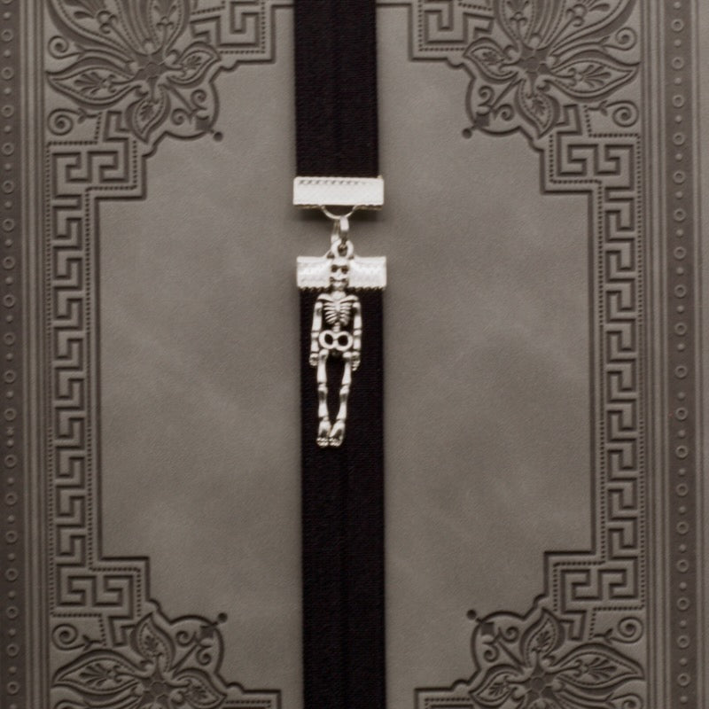 Halloween Skeleton Elastic Bookmark