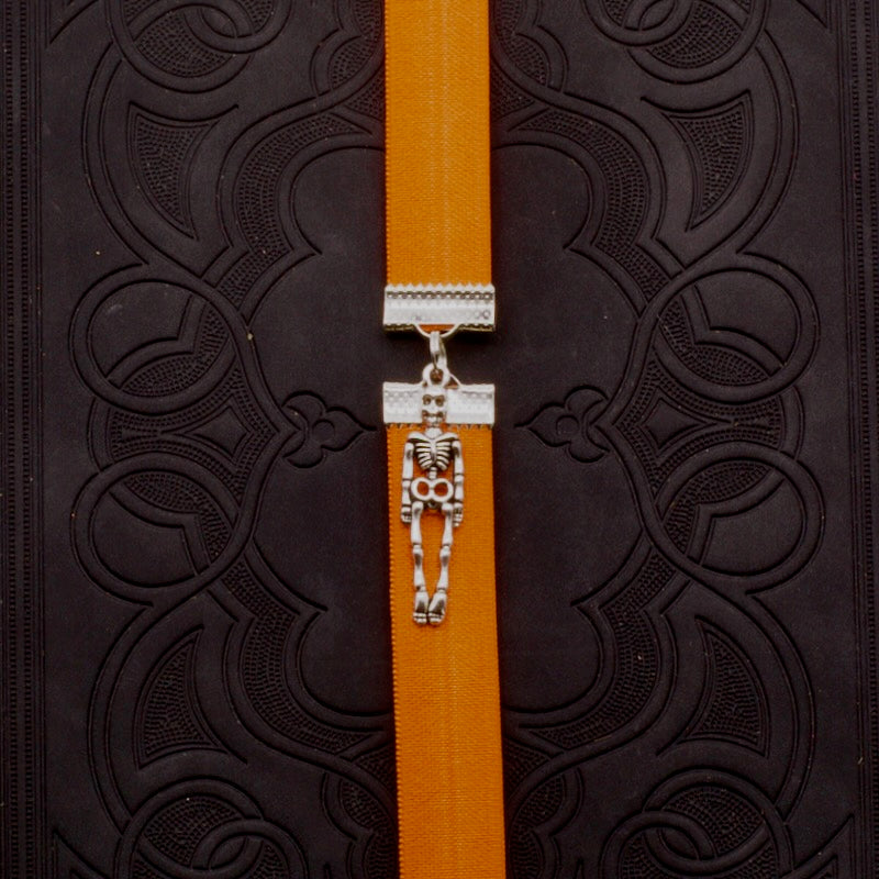 Halloween Skeleton Elastic Bookmark