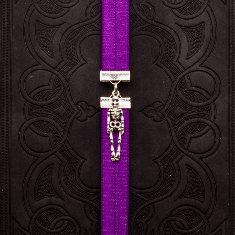 Halloween Skeleton Elastic Bookmark