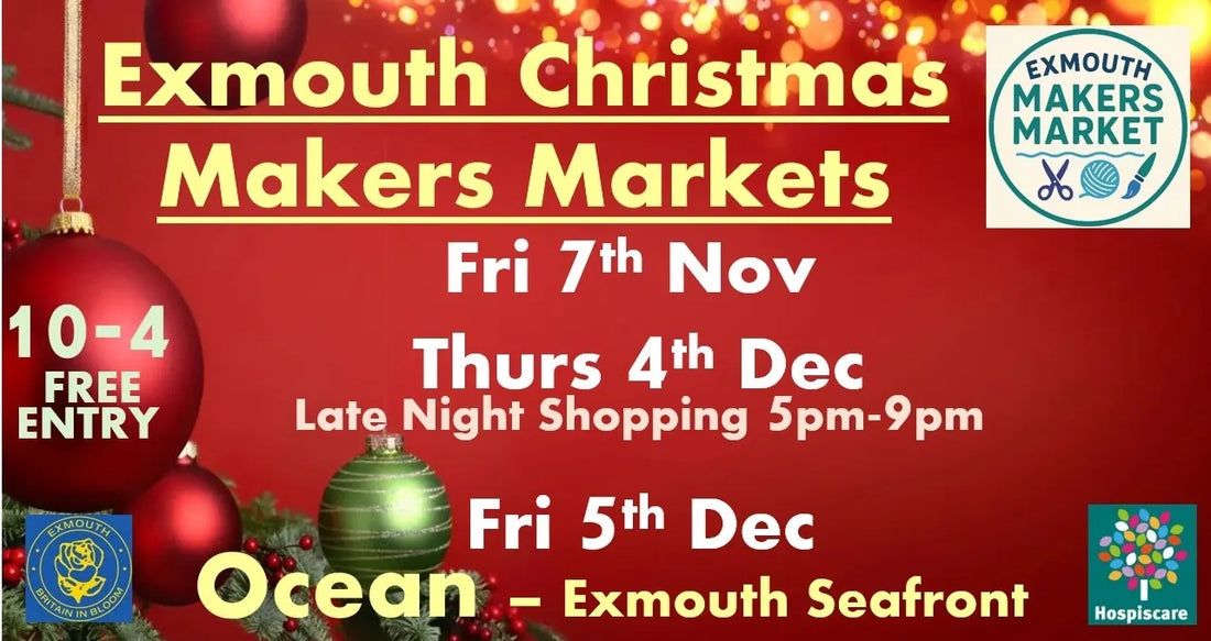 Join us for some late night shopping at the Exmouth Christmas Makers Market on Thursday 4 December 2025