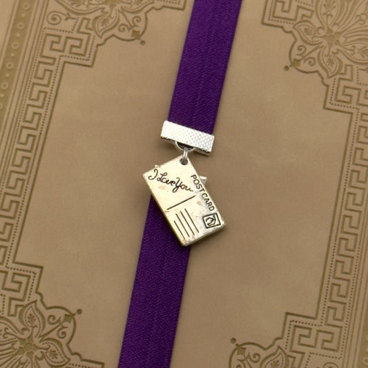 Classic Postcard Elastic Bookmark