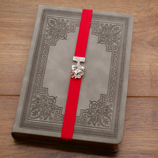 Christmas Silver Bells Bookband Elastic Bookmark