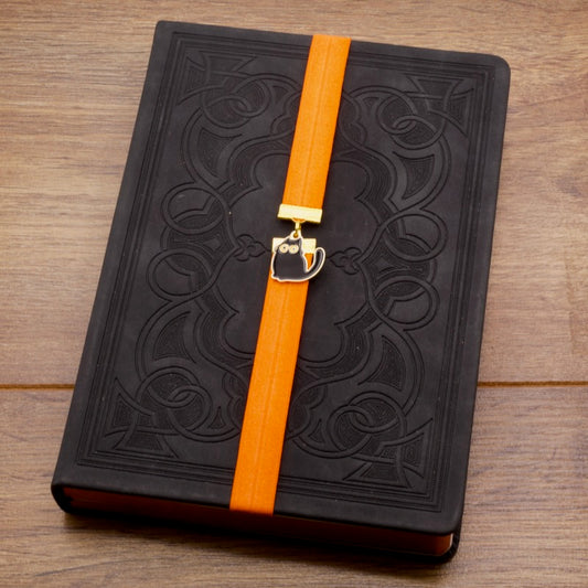 Halloween Cute Black Cat Elastic Bookmark