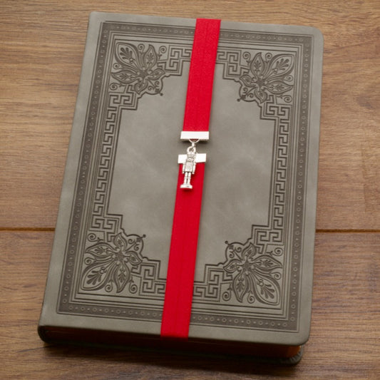 Christmas Nutcracker Elastic Bookmark