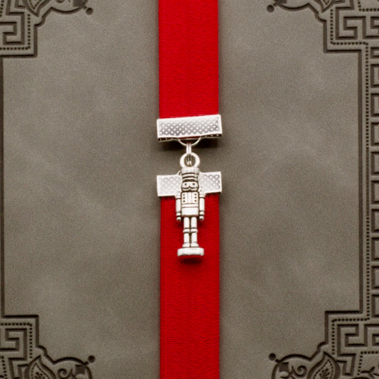 Christmas Nutcracker Elastic Bookmark