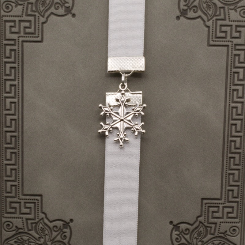 Christmas Snowflake Elastic Bookmark